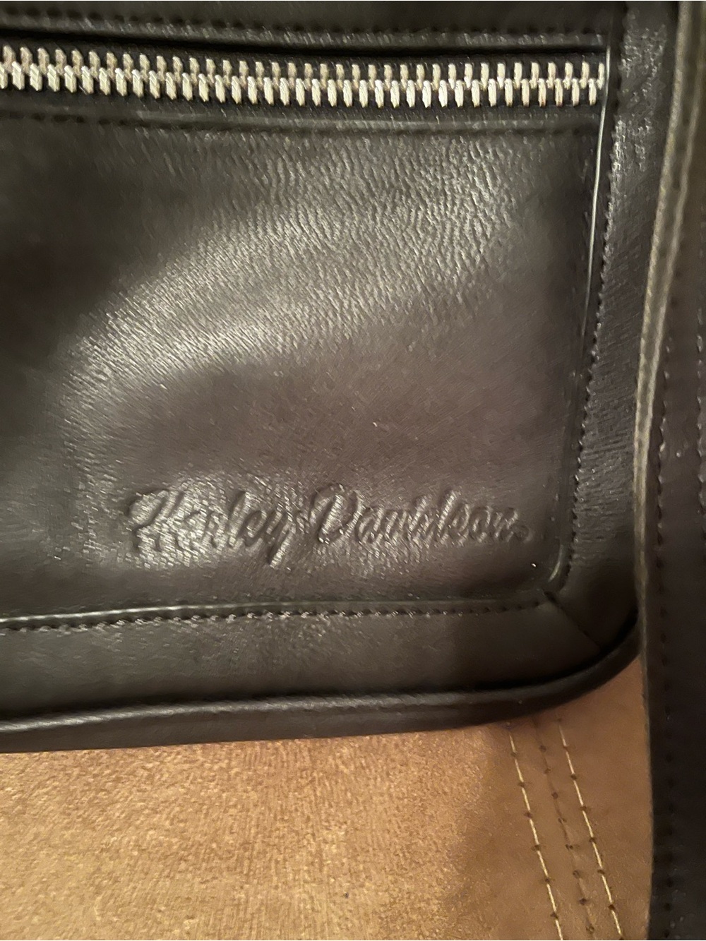 Harley-Davidson Black Leather Crossbody Bag - Picture 4 of 4